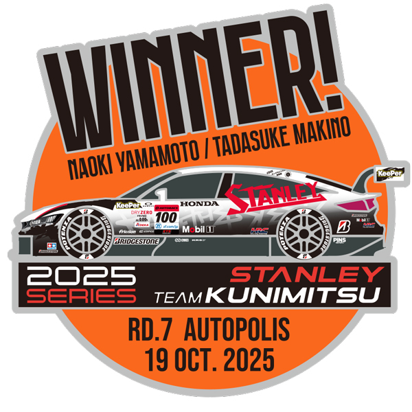 TEAM KUNIMITSU 2025 Rd.7優勝記念ピンバッチ(ケース付き)